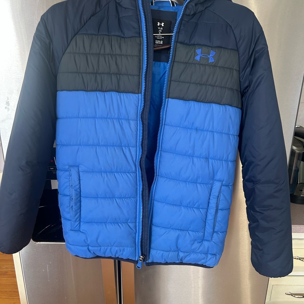 Under Armour Kids Blue and Black Puffer Jacket